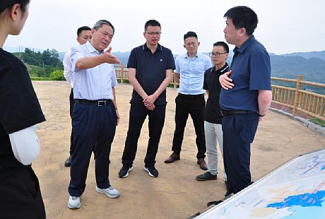 丁湘率队赴广安调研川渝高竹新区 